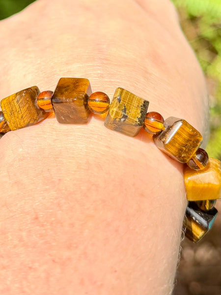 Faceted Tigers Eye Bracelet - Morganna’s Treasures
