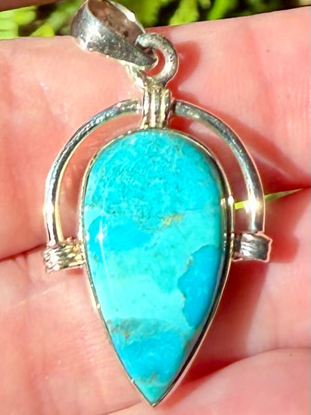 Blue Mohave Turquoise Pendant