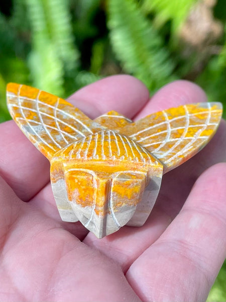 Hand Carved Bumblebee Jasper Bee - Morganna’s Treasures