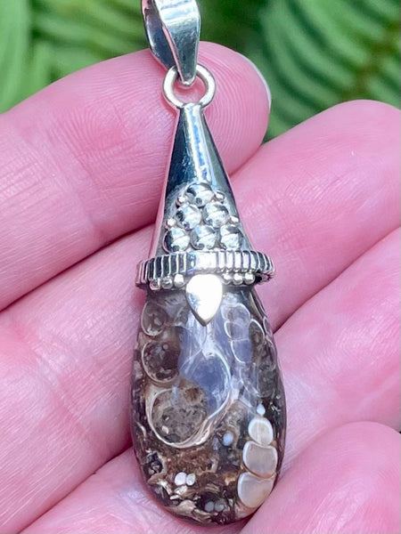 Turritella Agate Pendant - Morganna’s Treasures 