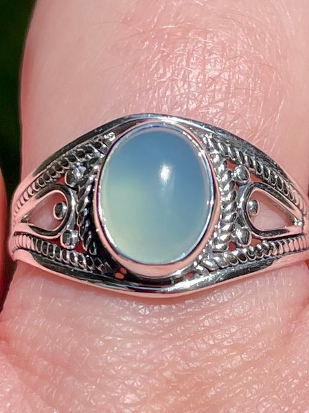 Aqua Chalcedony Ring Size 9 - Morganna’s Treasures 