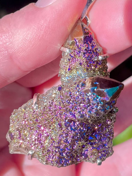 Titanium Aura Spirit Quartz Pendant
