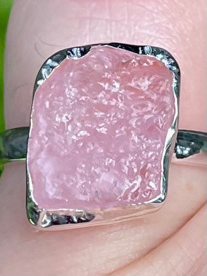 Rough Morganite Ring Size 6 - Morganna’s Treasures 