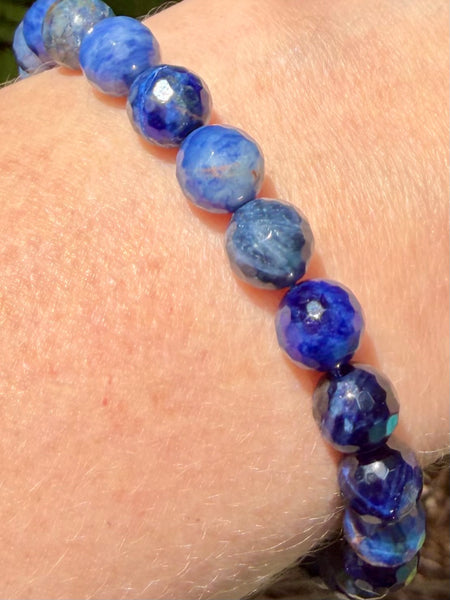 Adjustable Faceted Sodalite Bracelet - Morganna’s Treasures
