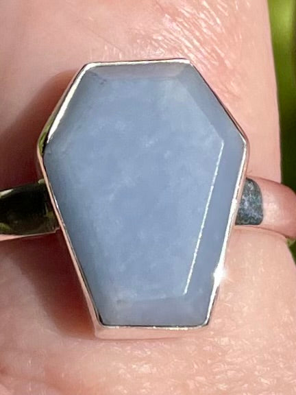 Angelite Ring Size 9 - Morganna’s Treasures 