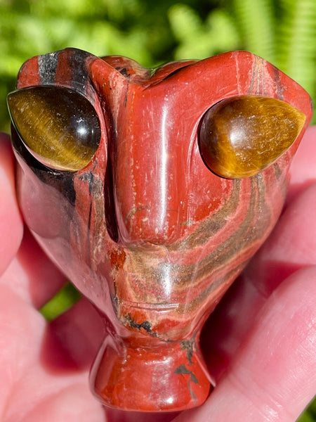 Red Jasper and Tigers Eye Alien - Morganna’s Treasures