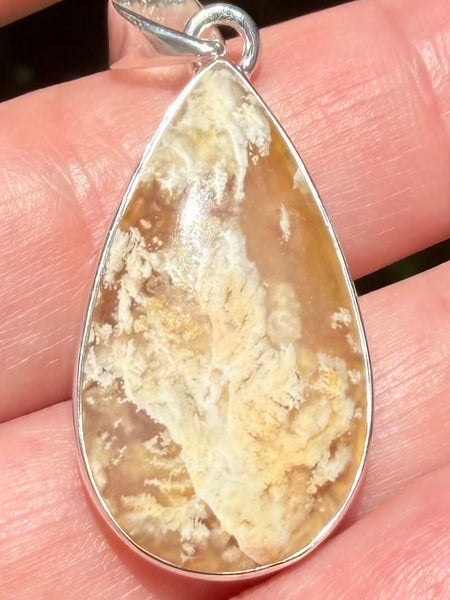Graveyard Plume Agate Pendant