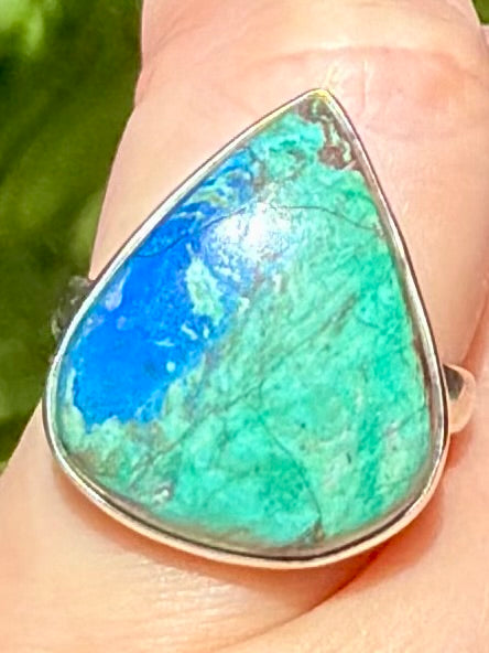 Beautiful Azurite Ring Size 6.5