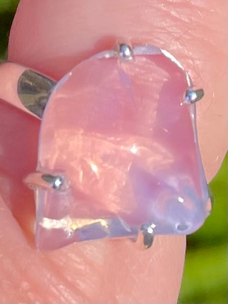 Rough Lavender Quartz Ring Size 9