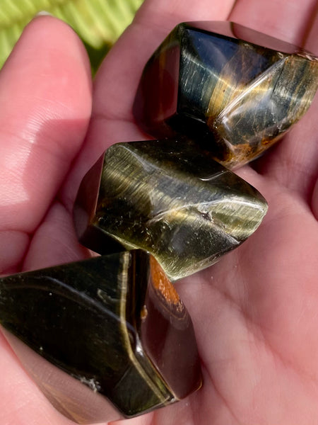 Blue Tigers Eye (Hawk’s Eye) Visioning Stones - Morganna’s Treasures 