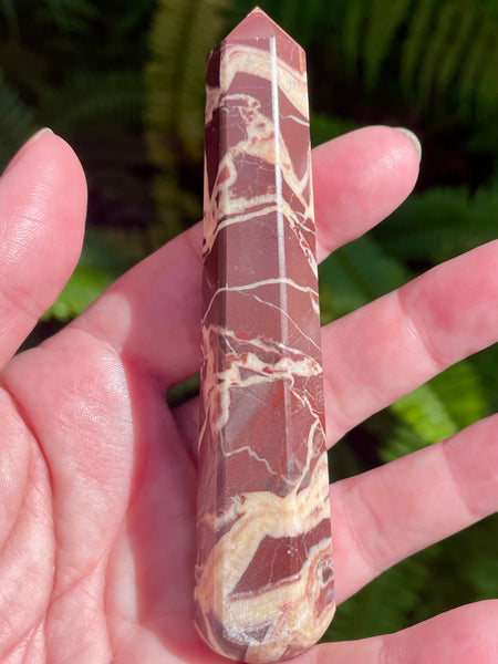 Brown Zebra Jasper Massage Wand - Morganna’s Treasures