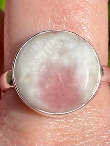 Pink Tourmaline in Quartz Ring Size 9 - Morganna’s Treasures