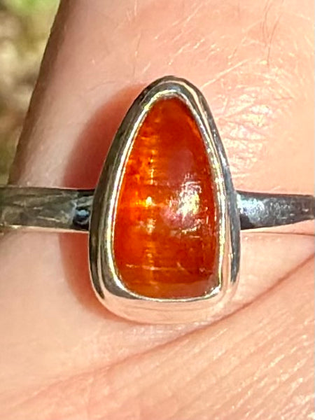 Orange Kyanite Ring Size 8