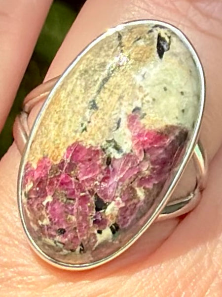 Beautiful Russian Eudialyte Ring Size 8.5