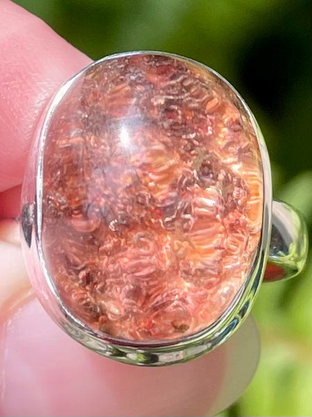 Rare Red Lepidolite Ring Size 7 - Morganna’s Treasures 