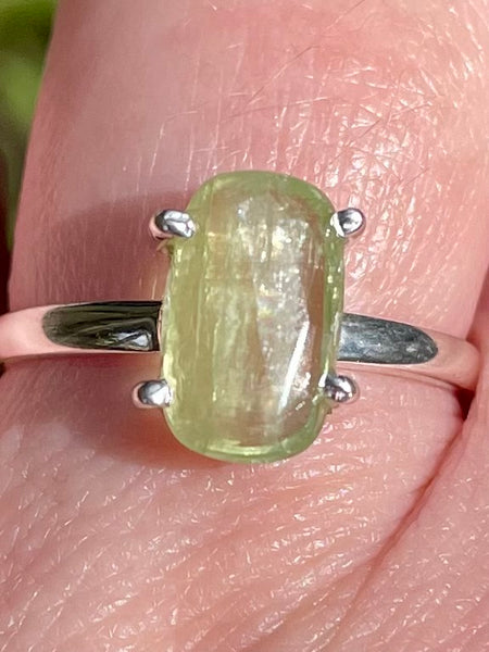 Faceted Green Kyanite Ring Size 8 - Morganna’s Treasures