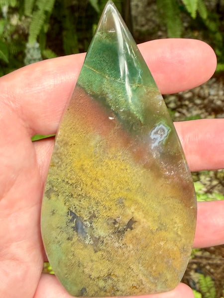 Beautiful Moss Agate Flame