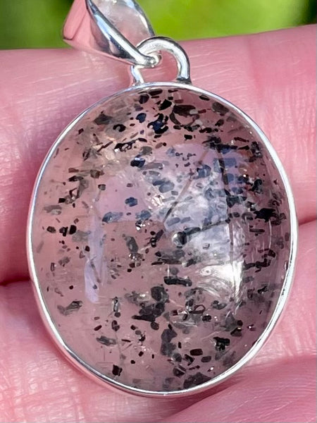 Hematite in Quartz Pendant