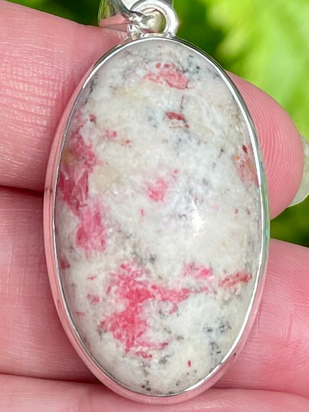 Cinnabar in Scapolite Pendant - Morganna’s Treasures 