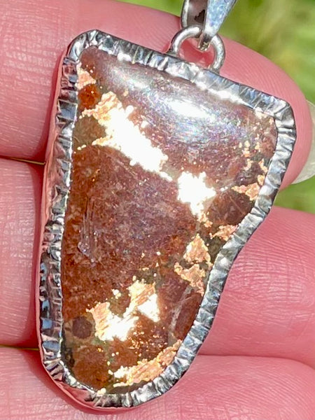 Copper Agate Slice Pendant - Morganna’s Treasures 