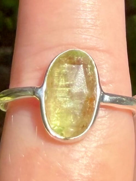 Green Kyanite Ring Size 5 - Morganna’s Treasures