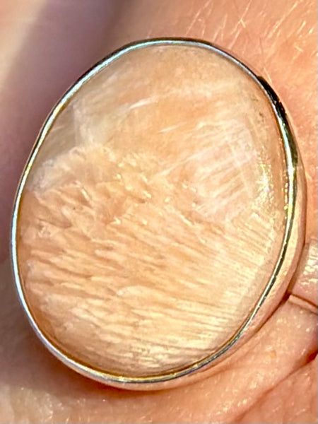 Orange Scolecite Ring Size 8 - Morganna’s Treasures