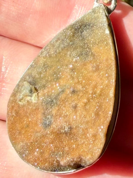 Chrome Chalcedony Druzy Pendant