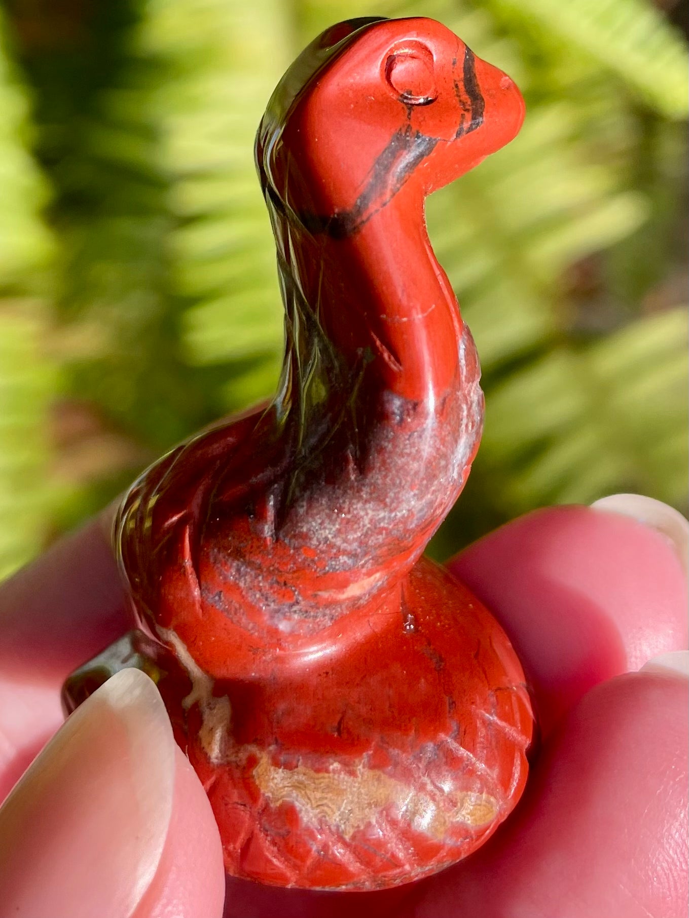 Carved Red Jasper Cobra - Morganna’s Treasures 