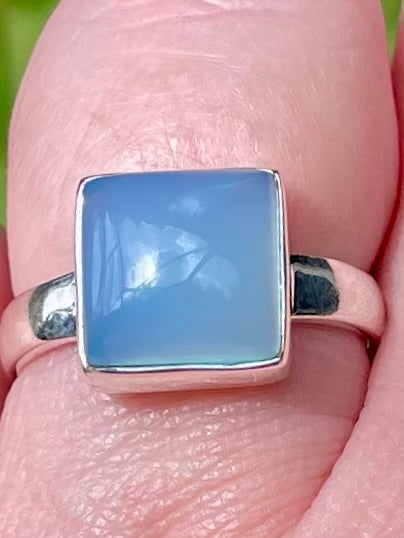 Blue Chalcedony Ring Size 7.5 - Morganna’s Treasures 