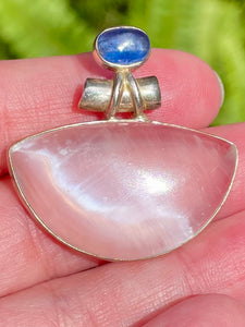 Beautiful Selenite and Blue Kyanite Pendant - Morganna’s Treasures 