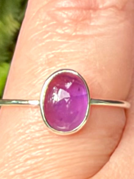 Purple Amethyst Ring Size 6.5 - Morganna’s Treasures