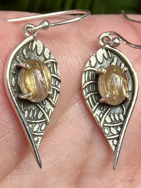 Rutilated Quartz Earrings - Morganna’s Treasures