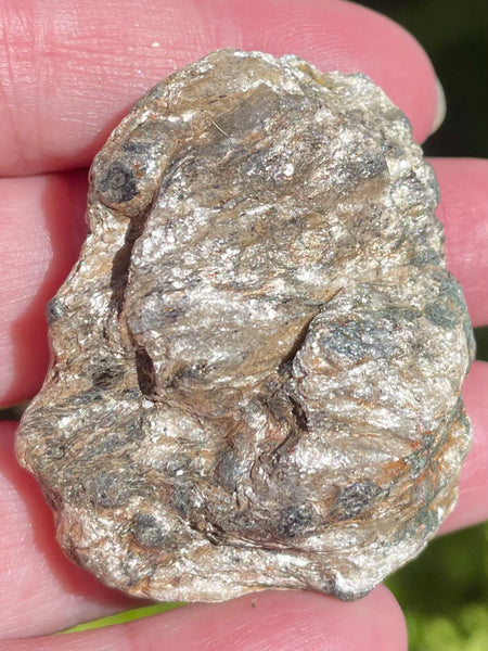 Beautiful Garnet with Mica Schist Palm Stone - Morganna’s Treasures