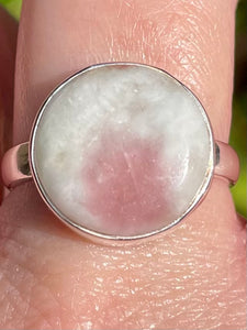 Pink Tourmaline in Quartz Ring Size 9 - Morganna’s Treasures