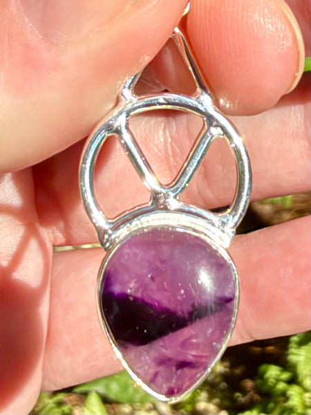 Star (Trapiche) Amethyst Celtic Pendant