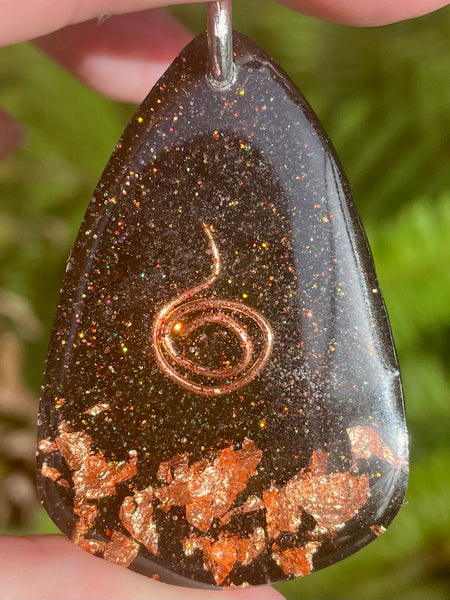 Shungite Copper Orgonite Pendant - Morganna’s Treasures 