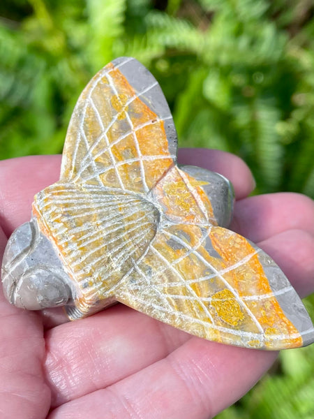 Hand Carved Bumblebee Jasper Bee - Morganna’s Treasures