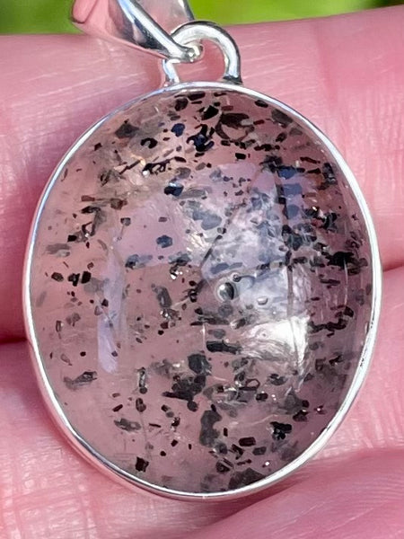 Hematite in Quartz Pendant