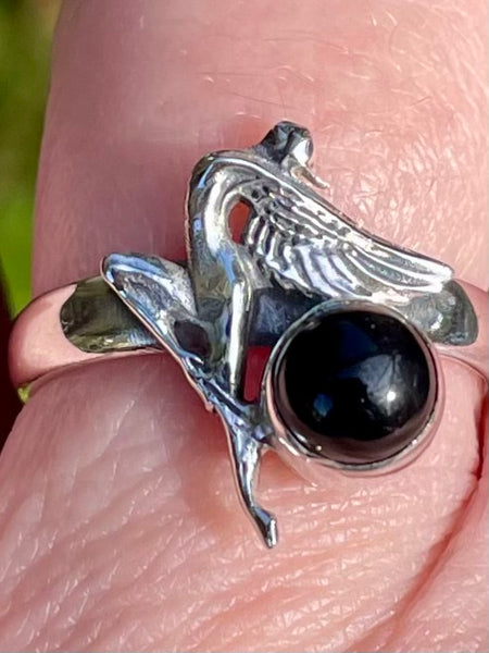 Black Onyx Fairy Ring Size 8 - Morganna’s Treasures