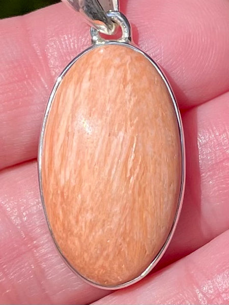 Orange Scolecite Pendant - Morganna’s Treasures