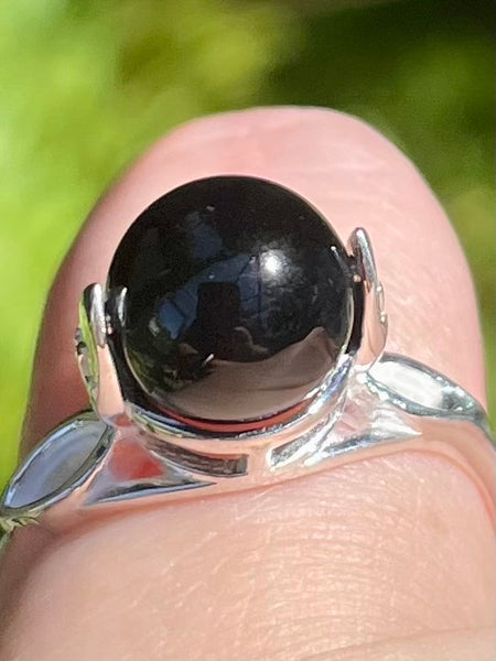 Black Onyx Meditation Spin Ring Size 7.5 - Morganna’s Treasures 