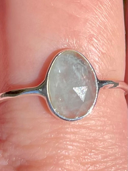 Faceted Aquamarine Ring Size 9 - Morganna’s Treasures 