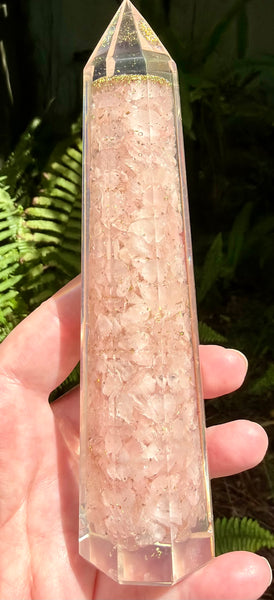 Rose Quartz Orgonite Tower - Morganna’s Treasures