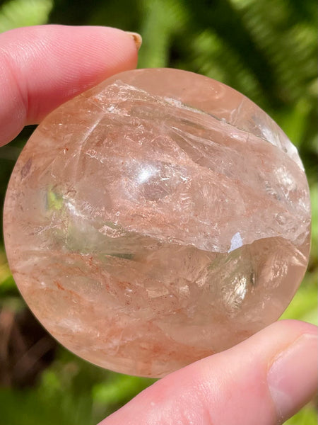 Beautiful Hematoid Quartz Round Palm Stones - Morganna’s Treasures