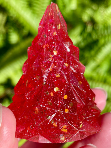Red Resin Christmas Tree - Morganna’s Treasures 