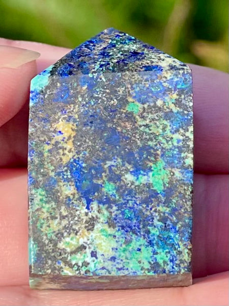 Small Azurite in Malachite Obelisk