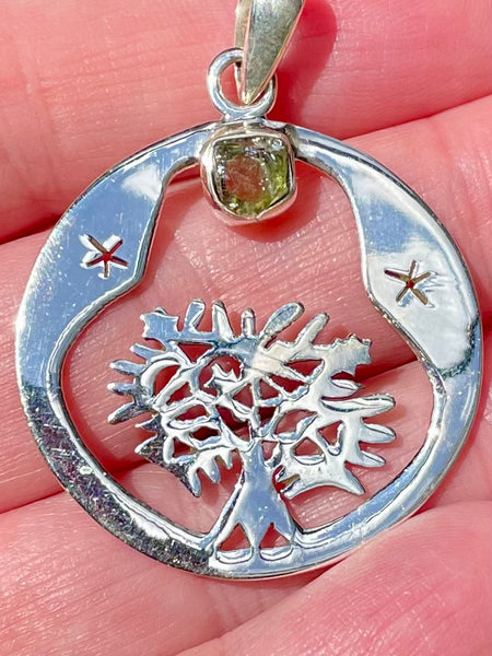 Green Apatite Tree of Life Pendant - Morganna’s Treasures