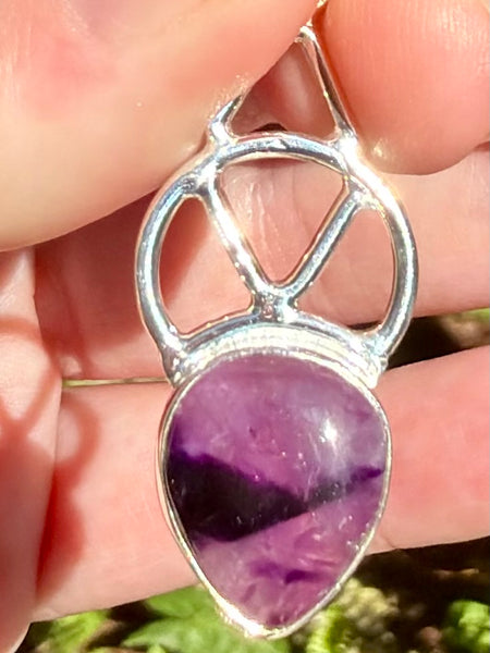 Star (Trapiche) Amethyst Celtic Pendant