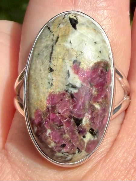 Beautiful Russian Eudialyte Ring Size 8.5 - Morganna’s Treasures