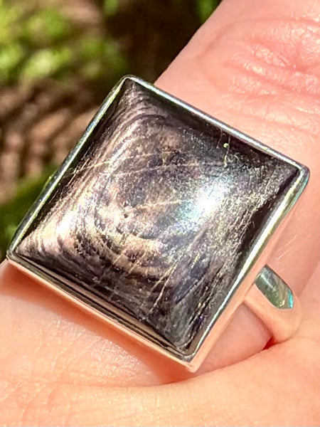 Beautiful Hypersthene Ring Size 7.5
